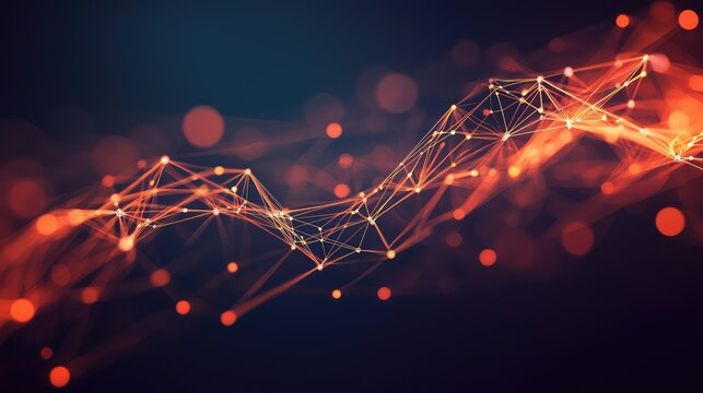 Dynamic Data Network Visualization in Abstract Design