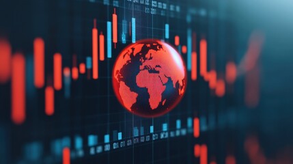 Holographic Earth in Financial Data Visualization