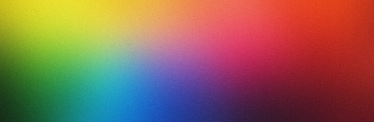 Rainbow Gradient Background, Banner and Grain Noise Texture