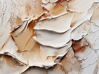 Earth Toned Abstract Oil Painting Texture.