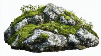 Mossy Rock with Hidden Tactical Elements