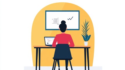 Female Teacher Presenting Digital Math Lesson