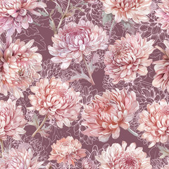 Lovely and Beautiful Spring Flowers Pattern for Fabric, Wallpaper, and More