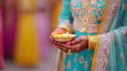 Fototapeta premium Family Celebration with Candles and Togetherness