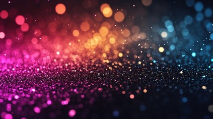 Colorful Abstract Particle Background with Sparkles