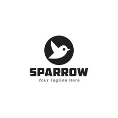 this is a sparrow birds and letter logo design for your company