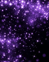 Fototapeta premium Stunning abstract starry patterns in purple tones against a deep black background for a cosmic atmosphere