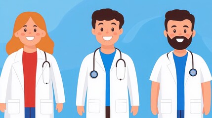 Fototapeta premium Friendly Doctors in a Calm Environment