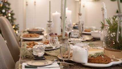 christmas table setting