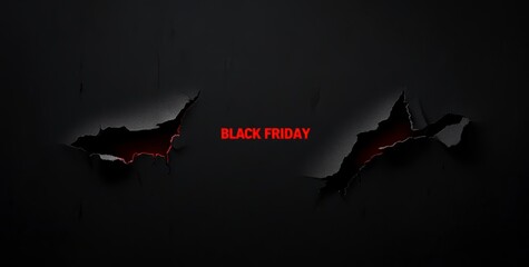 black friday promotion background with red text