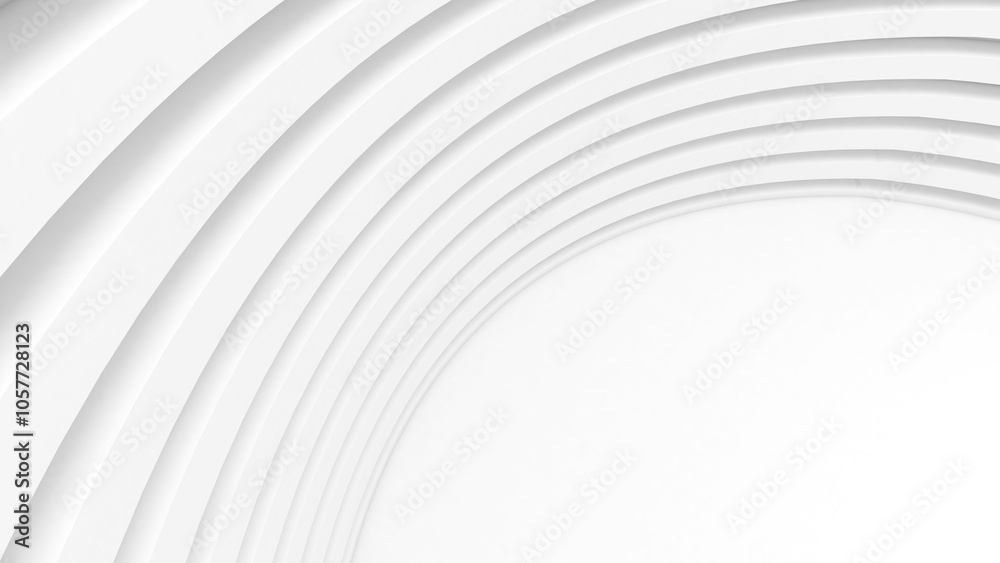 Poster white curved structure, abstract background. abstract building structures are used in graphics or va