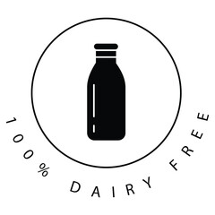 Eco Dairy Organic Nature Vector Icon Design