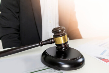 Judging conflicts and providing justice to people. ,Judge's Hammer in Judgment and Law,Litigation...