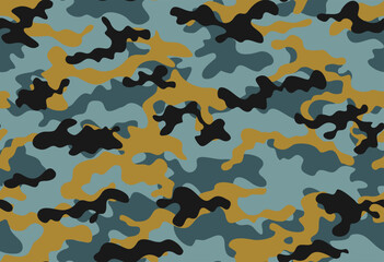 
trendy camouflage pattern, vector seamless background, modern print design