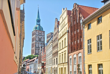Gothic St. Nicholas Church the oldest church of the Hanseatic city of Stralsund in Germany