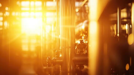Fototapeta premium Modern Eco-Friendly Biodiesel Production Facility