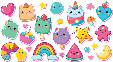 Cute Cartoon Stickers for Kids and Teens