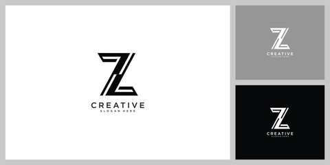 Modern logo design with the letter Z in black on white background.