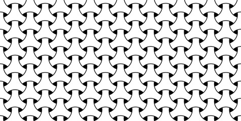 Seamless geometric pattern. Black and white abstract background.