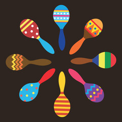 maracas colorful