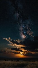 Fototapeta premium sky, sunset, clouds, cloud, sun, nature, sunrise, blue, orange, sea, evening, red, light, ocean, color, dramatic, landscape, beautiful, dusk, sunlight, weather, water, beauty, summer, yellow