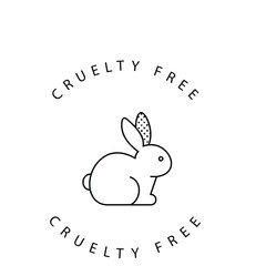 Non-Toxic Cruelty-Free Eco Mark Vector Icon Design