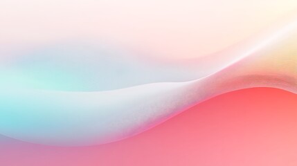 Fototapeta premium Soft gradient waves of pastel colors flowing smoothly across the image, creating a calming and abstract background perfect for adding a touch of serenity to any design project.