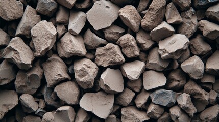 Microscopic View: Clay Particles in Soil; Neutral Earth Tone Palette 