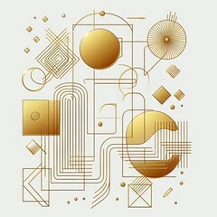 Decorative Composition in the Style of Exquisite Minimalism