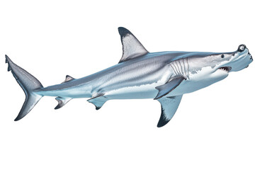 Fototapeta premium Great Hammerhead Shark Swimming Underwater