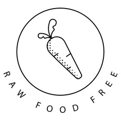 Fresh Plant-Based Carrot Vector Icon Design