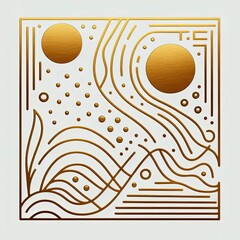 Decorative Composition in the Style of Exquisite Minimalism