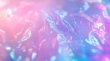 Holographic unicorn gradient with trendy neon colors, including pink, purple, blue, and teal, offering a soft blurred background for a modern aesthetic. 