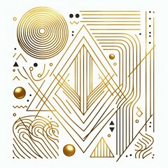 Decorative Composition in the Style of Exquisite Minimalism
