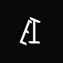 Logo letters Ai, iA, i