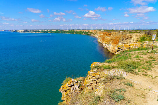 Cliff landscape in cape Kaliakra