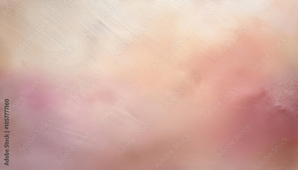 Poster soft abstract pastel background texture in warm neutral tones with gentle pink and peach brush strok