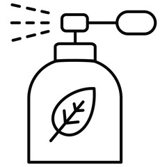 Non-Toxic Natural Perfume Eco Vector Icon Design