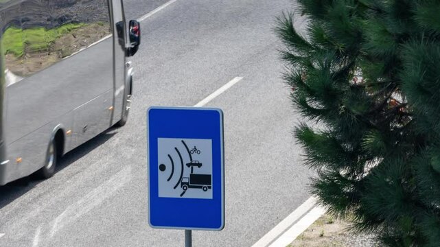 Innovative traffic monitoring system using sensors to detect vehicles on a highway, enhancing road safety and management