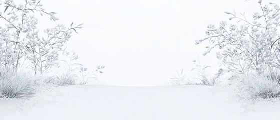 Winter Wonderland: A Serene Snowy Landscape