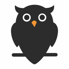 Owl silhouette vector design