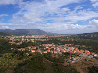 The panorama of the hills near Iglesias, Sardinia, Italy