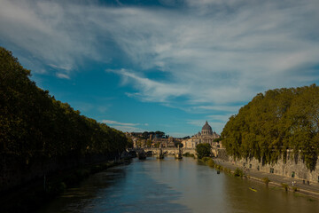 Iconic buildings in Rome, Italy