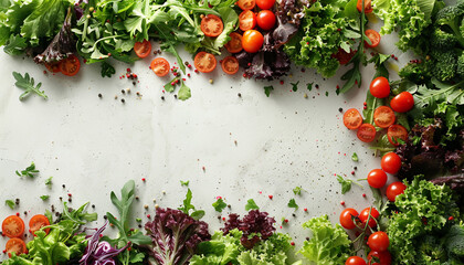 Fresh Salad Bar with a Variety of Toppings