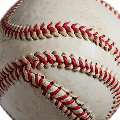 baseball on red background