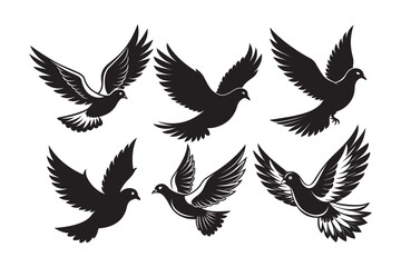 Mourning Dove Silhouette vector bundle, Mourning Dove Silhouette, Mourning Dove Silhouette Bundle 