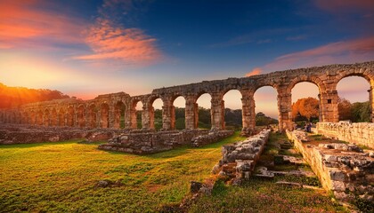 Ruina de un antiguo acueducto romano