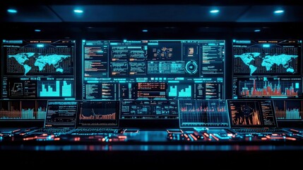 Fototapeta premium Dynamic Data Visualization in a Modern Environment