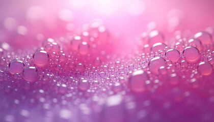 Abstract texture from mixed water and oil bubbles in pink and purple color