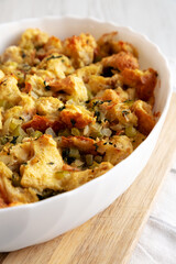 Homemade Thanksgiving Turkey Stuffing Dressing